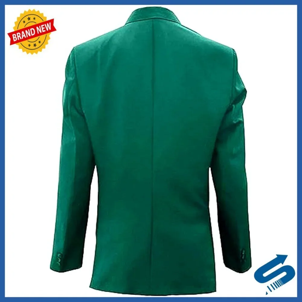 Men's Regular Fit Cotton Sport Coat Blazer Button Closure Golf Tournament